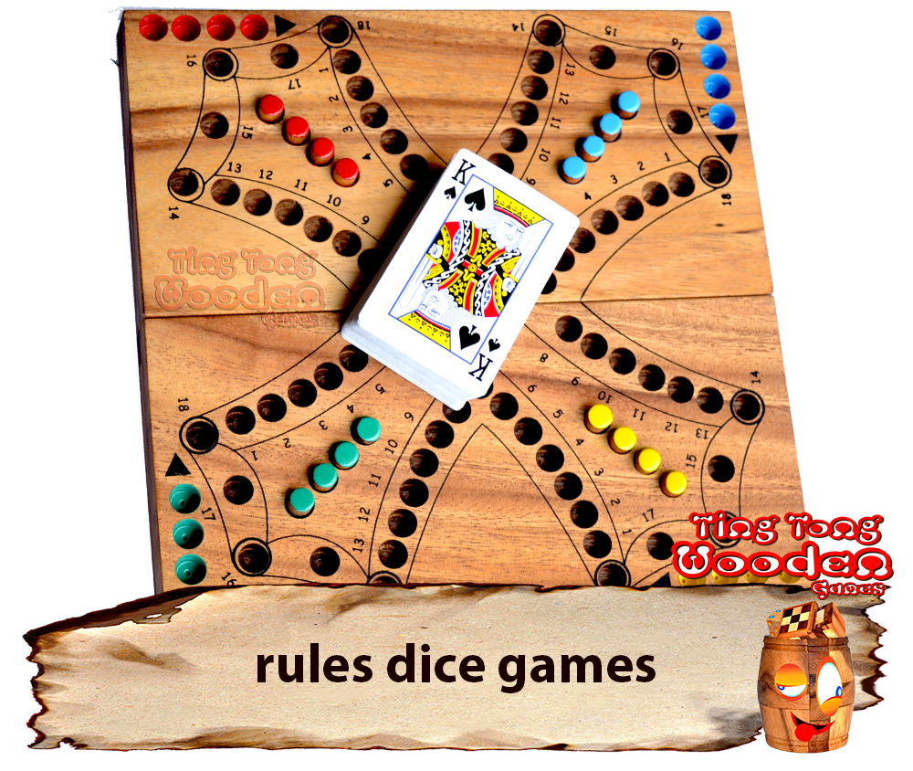 rules of the game instructions for wooden dice games amusement games player explanation card games